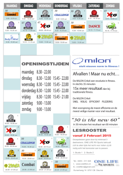 Download hier het lesrooster