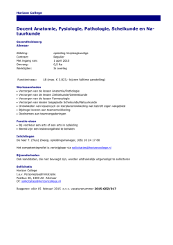 Docent Anatomie, Fysiologie, Pathologie