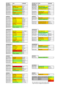 Download lesrooster - De Nieuwe Yogaschool