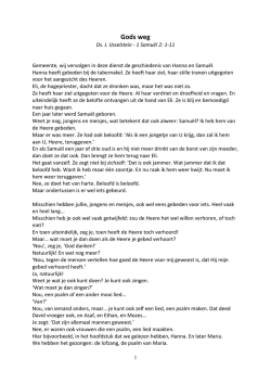 Gods weg - Leespreken