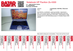 Notebook HP Pavilion Ze 4300