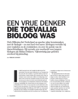 een vrije denker die toevallig bioloog was