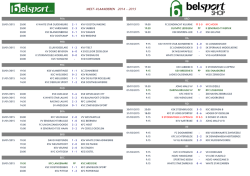 JEU W-VL - Belsport