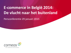 E-commerce in België 2014: De vlucht naar het buitenland