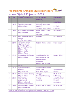 het programma Jo van Dijkhof