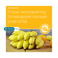 Frisse versnapering Sinaasappel-banaan yoghurtijs