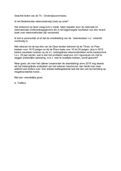Het antwoord op deze vraag kunt