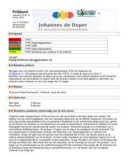 Prikbord - RKBS Johannes de Doper