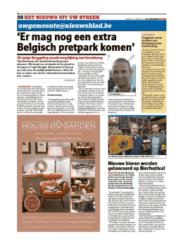 Het Nieuwsblad publiceert in de regionale editie Brugge