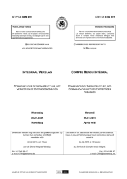 integraal verslag compte rendu int&eacute;gral