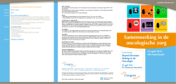 Programmafolder studiedagen Oncologie