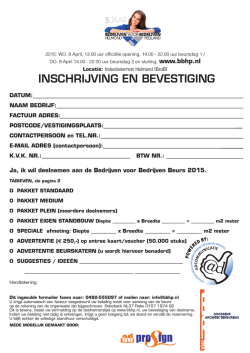 Download inschrijfformulier - Bedrijven voor Bedrijven Helmond
