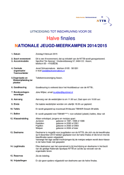 Indeling NJM halve finale 2014-2015 nw