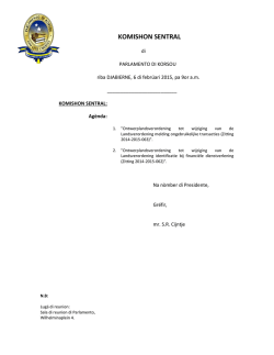 KOMISHON SENTRAL - KIKO TA PASANDO NOTISIA.
