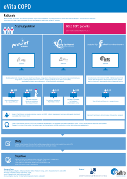 eVita COPD poster - CAHAG Conferentie