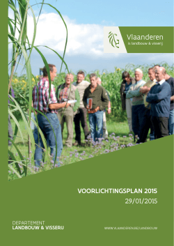 Voorlichtingsplan 2015 - Departement Landbouw en Visserij