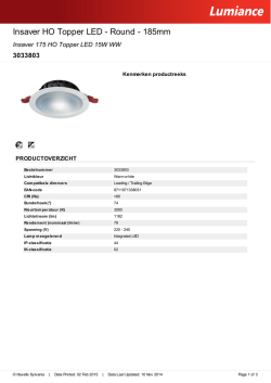 Insaver 175 HO Topper LED 15W WW