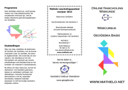 infofolder - Mathelo nascholing