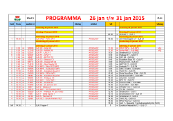 Programma 2014-2015 nieuw