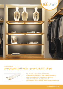 LivingLight LuxLineair – premium LED strips