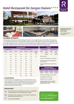Hotel-Restaurant De Zeegser Duinen