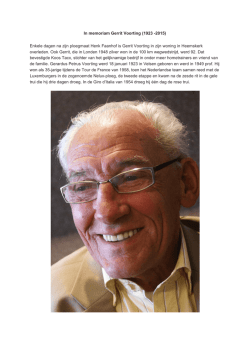 In memoriam Gerrit Voorting