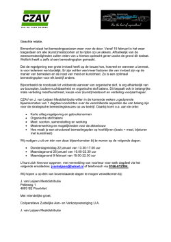 Informatieavond bemesting Leijsen