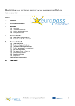 Handleiding zendende partners