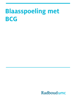 Blaasspoeling met BCG