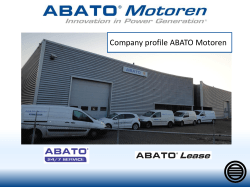 Company profile ABATO Motoren