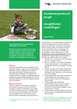Het incidentenprotocol jeugd
