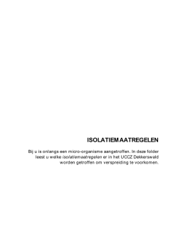 ISOLATIEMAATREGELEN