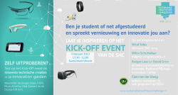 Ben je student of net afgestudeerd en spreekt vernieuwing en