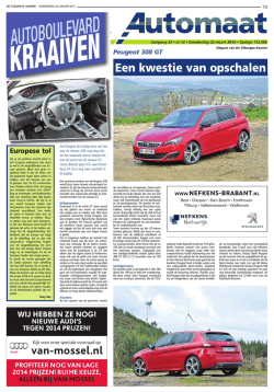 Een kwestie van opschalen