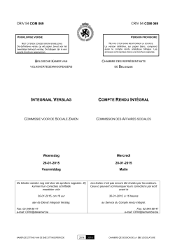 integraal verslag compte rendu int&eacute;gral
