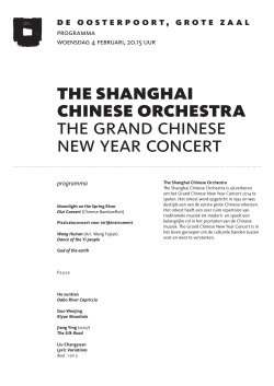 A4 programma the shanghai chinese orchestra.indd