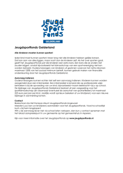 Jeugdsportfonds Gelderland
