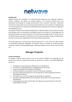 Manager Productie
