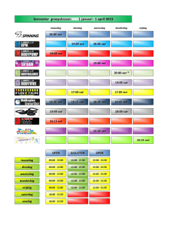 Lesrooster (PDF)