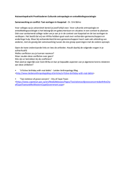 Huiswerkopdracht voor proefcollege Samenwerking en conflict