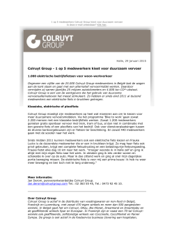 Colruyt Group - 1 op 5 medewerkers kiest voor duurzaam vervoer