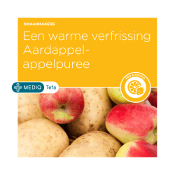 Een warme verfrissing Aardappel- appelpuree