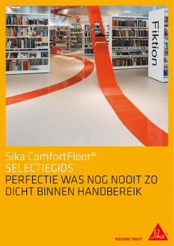 Sika ComfortFloor® selectiegids