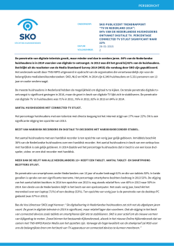 Persbericht SKO TV in Nederland 2014