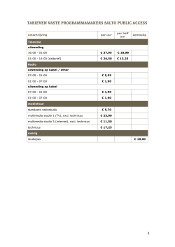 tarieven in PDF formaat