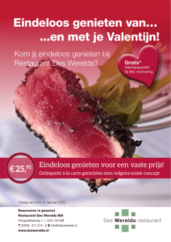 Eindeloos genieten van&hellip; ...en met je Valentijn!