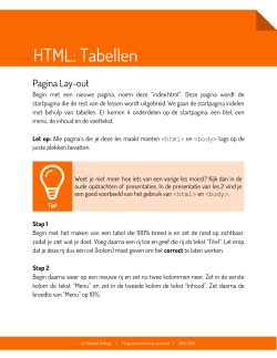 HTML: Tabellen