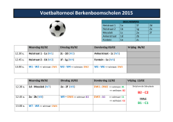 Voetbaltornooi Berkenboomscholen 2015