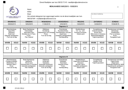 Dienst Maaltijden aan huis 050/32 72 40