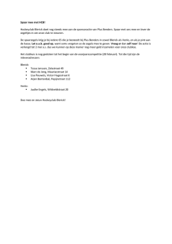 Spaar mee met HCB-2 - Hockeyclub Blerick
